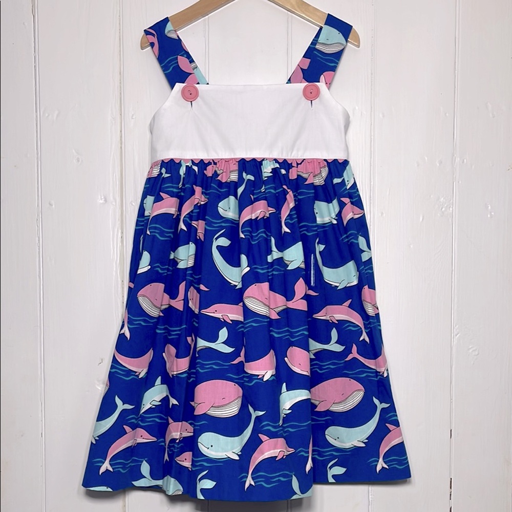 KELLY’S KIDS NWOT Ocean Theme Whale Print Dress